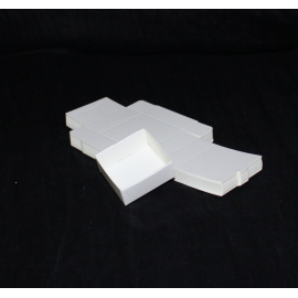 Lot 50 white cardboard boxes modular : 30x30x16mm