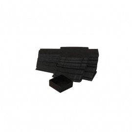Lot 50 black cardboard boxes modular : 30x30x16mm