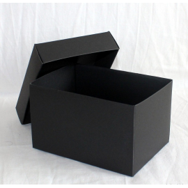 Black cardboard boxe Modular with top : 80x60x60mm